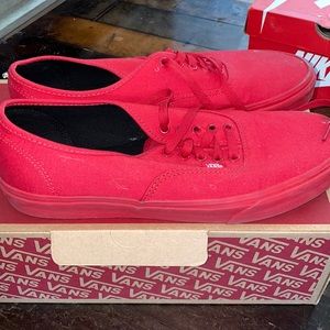 Used Vans Low Red Size 11